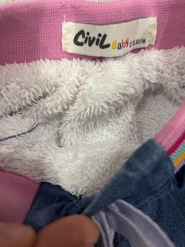 Kız Çocuk Çok Renkli Denim Pantolon - Görsel 2