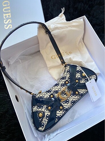 Guess Guess orjinal navy logo çanta