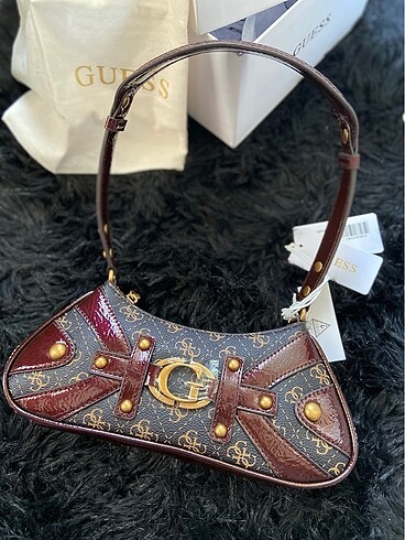 Guess mintha bordo çanta orjinal