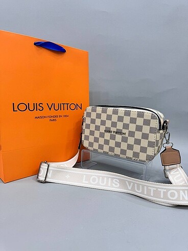 Louis Vuitton Astarsız Uzun ayarlanabilir askılı Askıda marka 