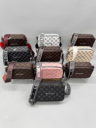 Louis Vuitton Louis Vuitton Astarsız Uzun ayarlanabilir askılı Askıda marka 