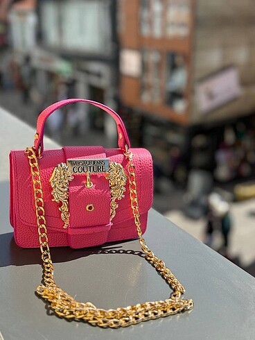 Versace Astarsız Uzun zincir askılı Mıknatıs kapamalı ÖLÇÜ: 18*