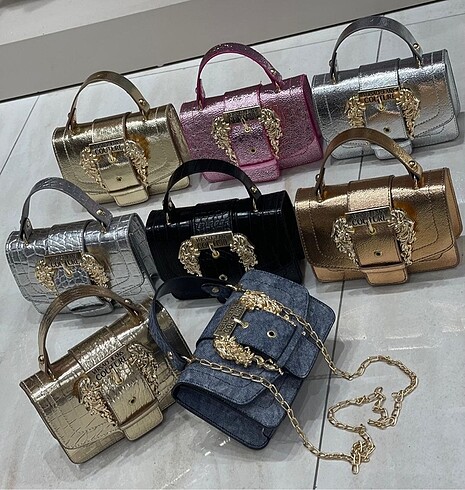 Versace Versace Astarsız Uzun zincir askılı Mıknatıs kapamalı ÖLÇÜ: 18*