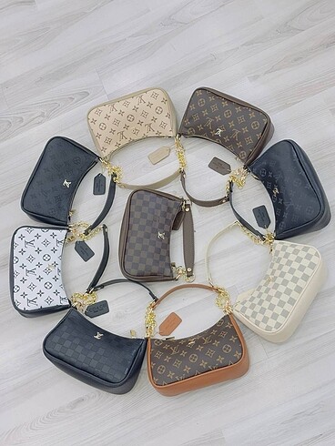 Louis Vuitton Louis Vuitton Astarlı İçinde cep var Fermuar kapamalı Uzun ayar