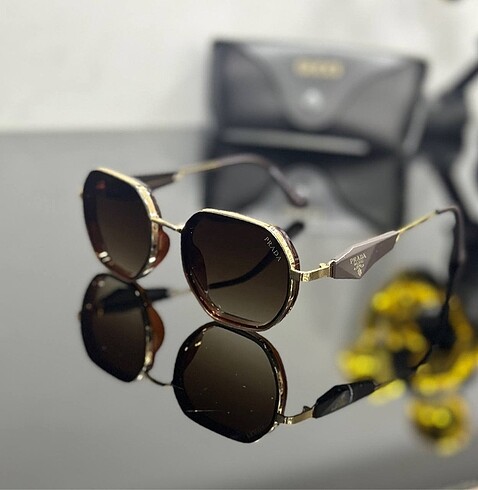 Prada Gözlük+Kutu+Kılıf+Temizleme Bezi Sunglasses+Box+Case+Clea