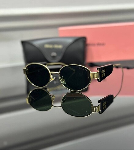 MİU MİU Gözlük+Kutu+Kılıf+Temizleme Bezi Sunglasses+Box+Case+C