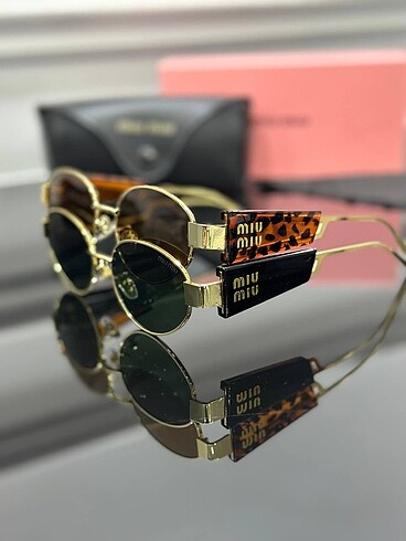 Beden siyah Renk MİU MİU Gözlük+Kutu+Kılıf+Temizleme Bezi Sunglasses+Box+Case+C