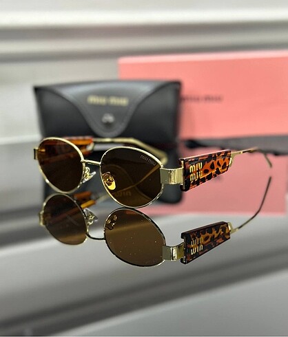 MİU MİU Gözlük+Kutu+Kılıf+Temizleme Bezi Sunglasses+Box+Case+C