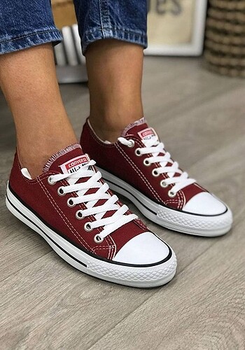 Converse Allstar Kısa Bordo 36 37 38 39 40