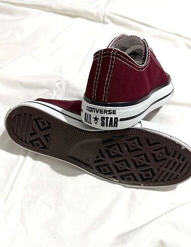 37 Beden Converse Allstar Kısa Bordo 36 37 38 39 40