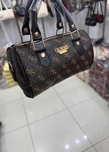 Guess Desenli Kahverengi Deri Kadın Çanta