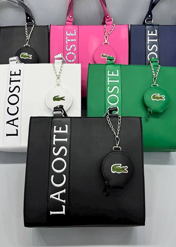 Lacoste Lacoste Lacivert Deri Kadın Çanta