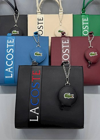 Beden Lacoste Lacivert Deri Kadın Çanta