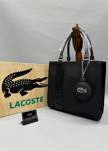 Lacoste Siyah Deri Kadın Çanta