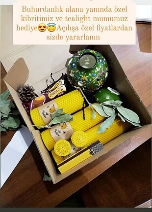 Buhurdanlık ve mum seti