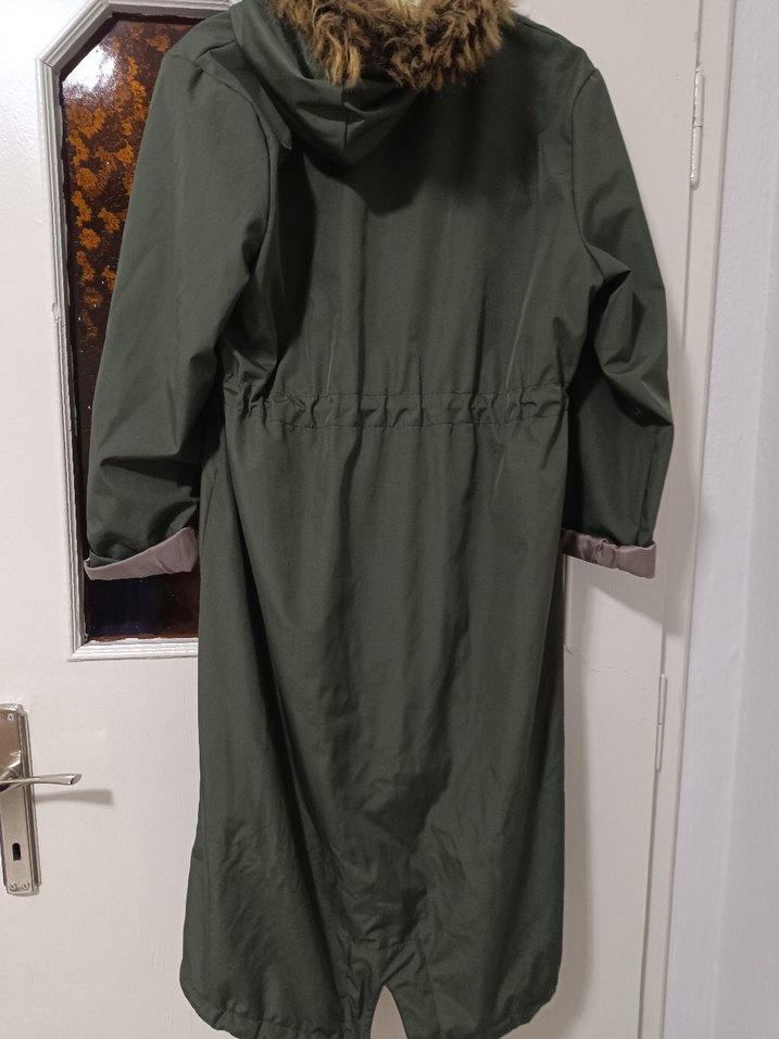 Kadın Uzun Kesim Kapüşonlu Kaban - Görsel 2