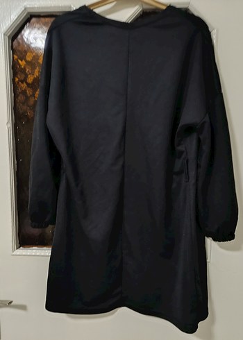 Kadın Siyah Uzun ceket - Görsel 2