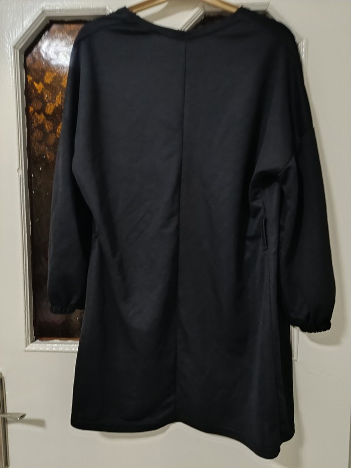 Kadın Siyah Uzun ceket - Görsel 2