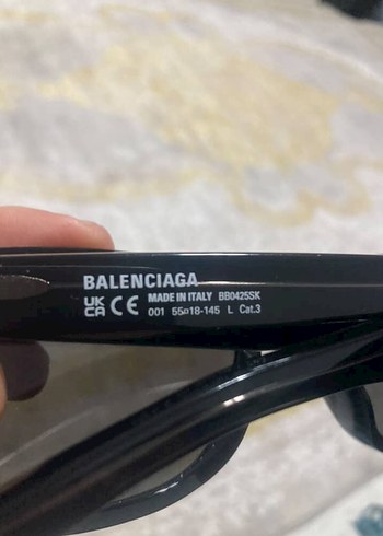Balenciaga Siyah Erkek Güneş Gözlüğü - Görsel 2