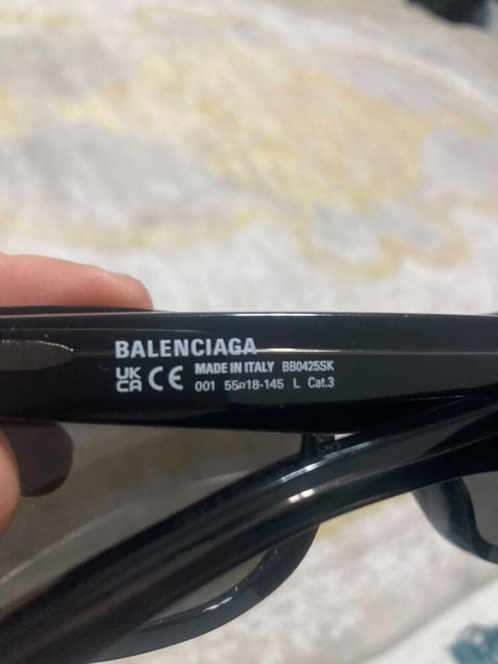 Balenciaga Siyah Erkek Güneş Gözlüğü - Görsel 2