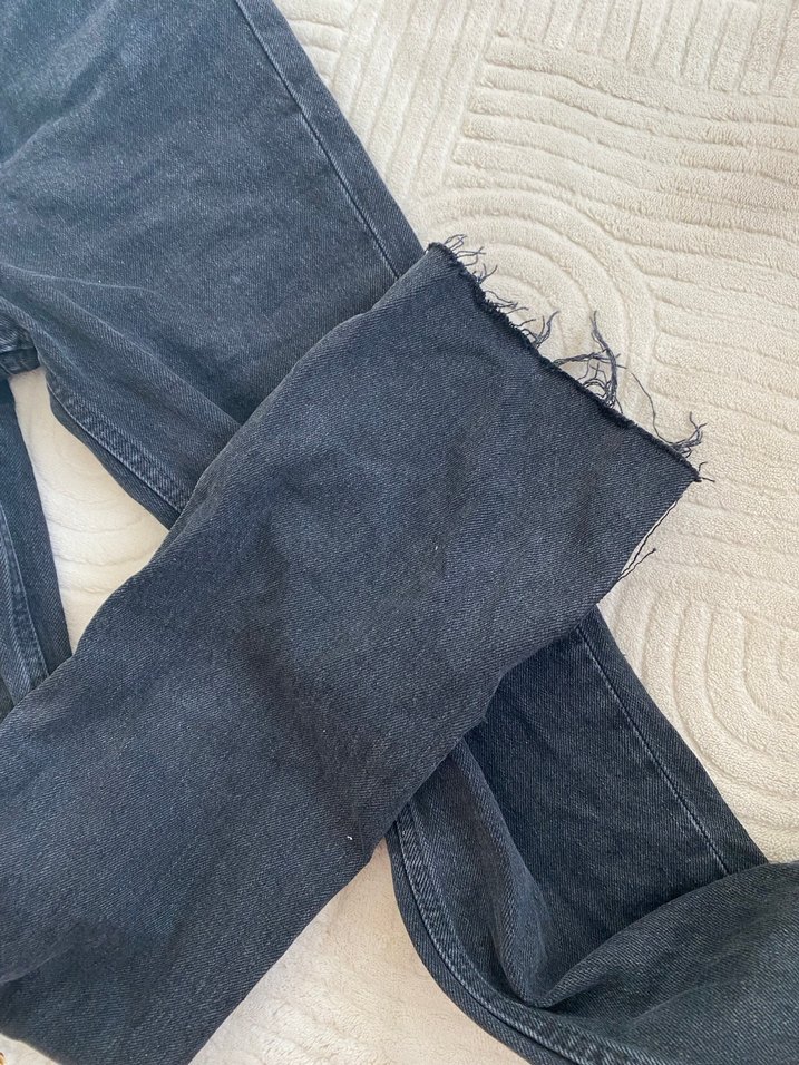 Tokalı Gri Kadın Jean Pantolon - Görsel 2