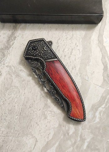 Gravürlü Efsane desenli işlemeli çakı - Görsel 3