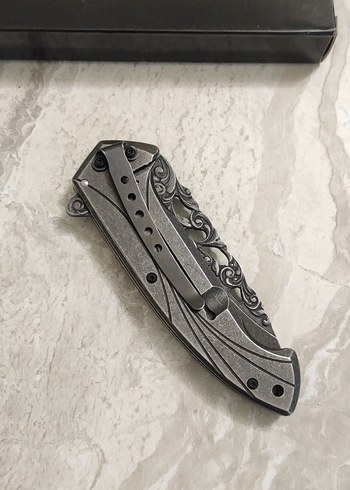 Gravürlü Efsane desenli işlemeli çakı - Görsel 4