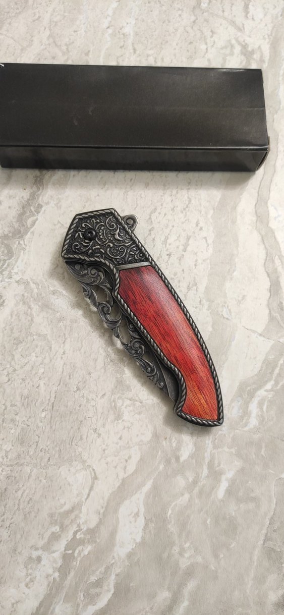 Gravürlü Efsane desenli işlemeli çakı - Görsel 3