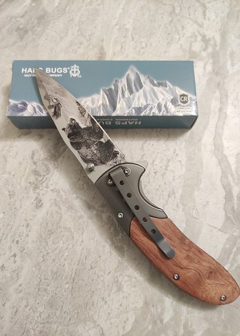 HapsBugs Ayı Kartal Desenli otomatik çakı - Görsel 2