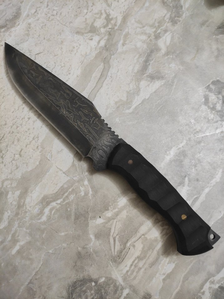 CK75 sert çelik şık kılıflı avcı bıçak - Görsel 2