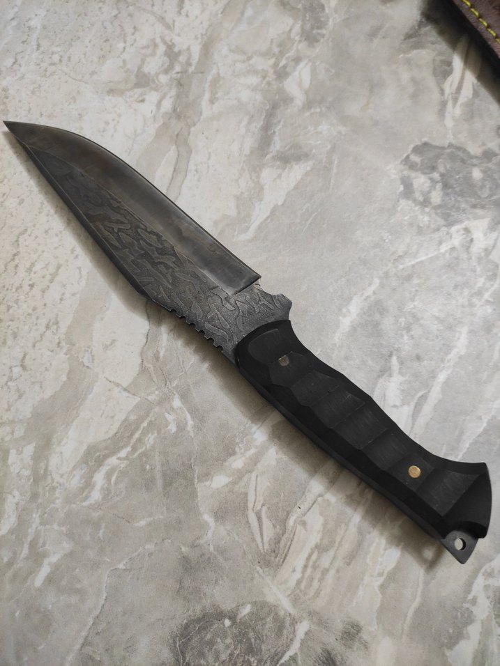 CK75 sert çelik şık kılıflı avcı bıçak - Görsel 3