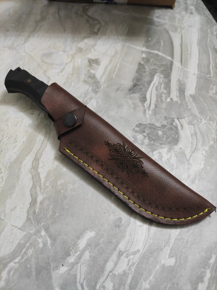 CK75 sert çelik şık kılıflı avcı bıçak - Görsel 4