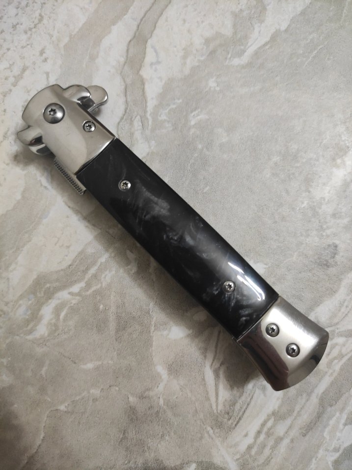 İtalyan stiletto yarı otomatik çakı - Görsel 5