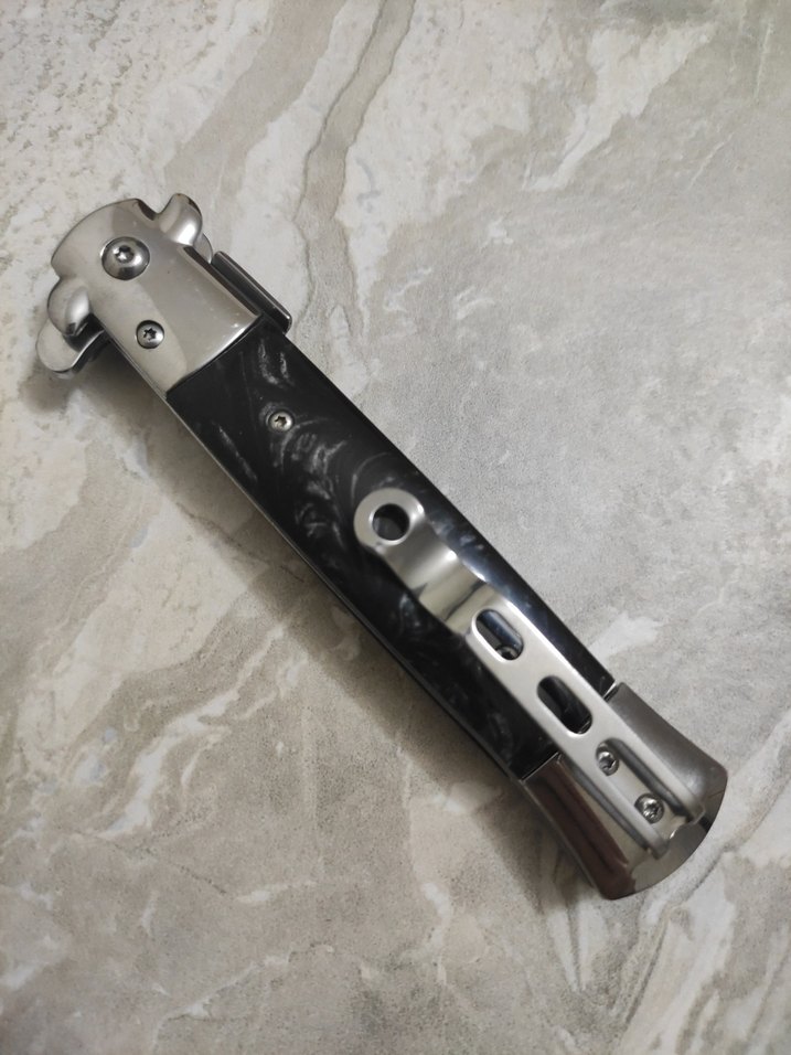 İtalyan stiletto yarı otomatik çakı - Görsel 4