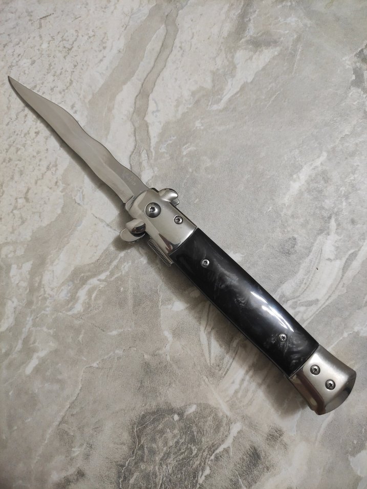İtalyan stiletto yarı otomatik çakı - Görsel 2