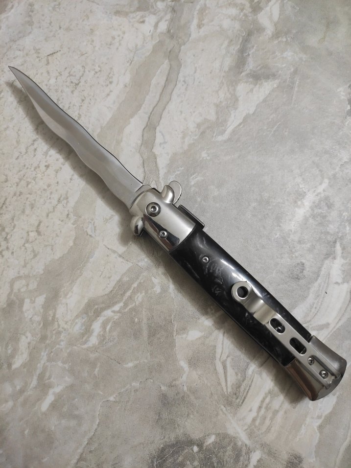 İtalyan stiletto yarı otomatik çakı - Görsel 3