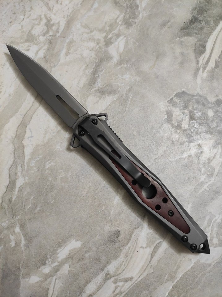 G10 titanyum yarı otomatik çakı - Görsel 4