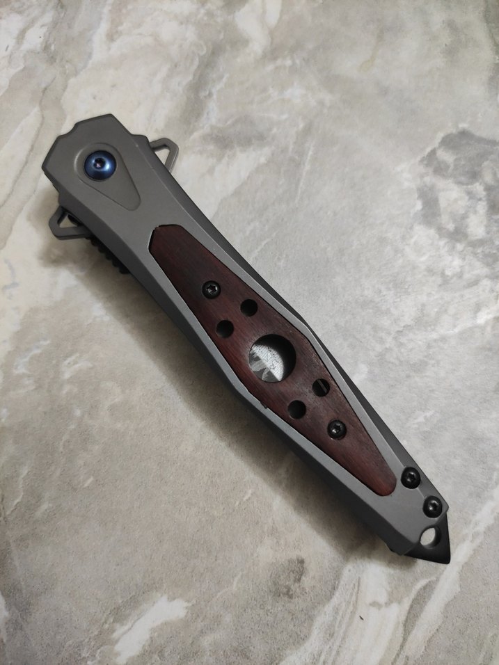 G10 titanyum yarı otomatik çakı - Görsel 5