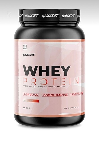 Grizzone whey protein 900gram wpc80 wpc50 karışımı