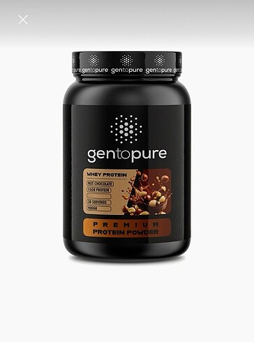 gentopure çıkolatalı whey protein 900gram