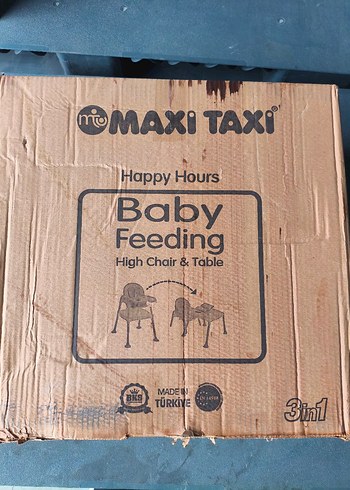 Maxi Taxi 3'ü 1 Arada Bebek Mama Sandalyesi