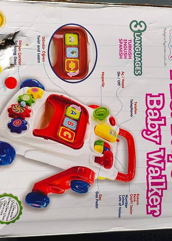 Renkli 3 Dilli Bebek Yürüteci