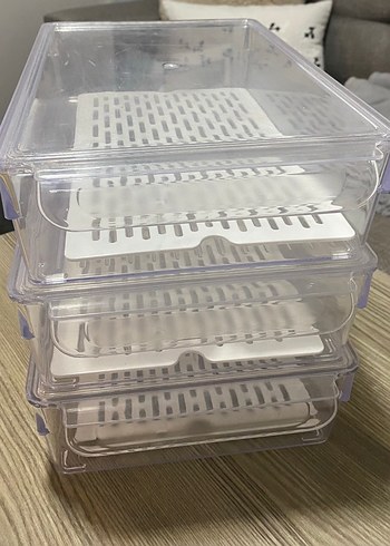 3 lü Süzgeçli Kapaklı Düzenleyici