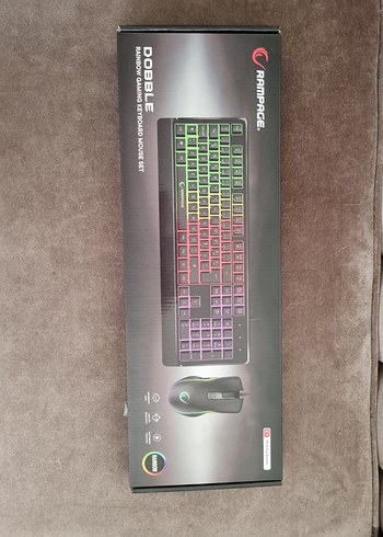 Rampage Dobble RGB Işıklı Klavye ve Mouse Seti