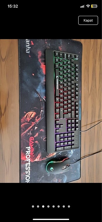 Beden Renk Rampage klavye mouse set