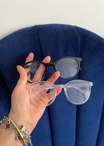 2li şeffaf camlı gözlükler - Görsel 3