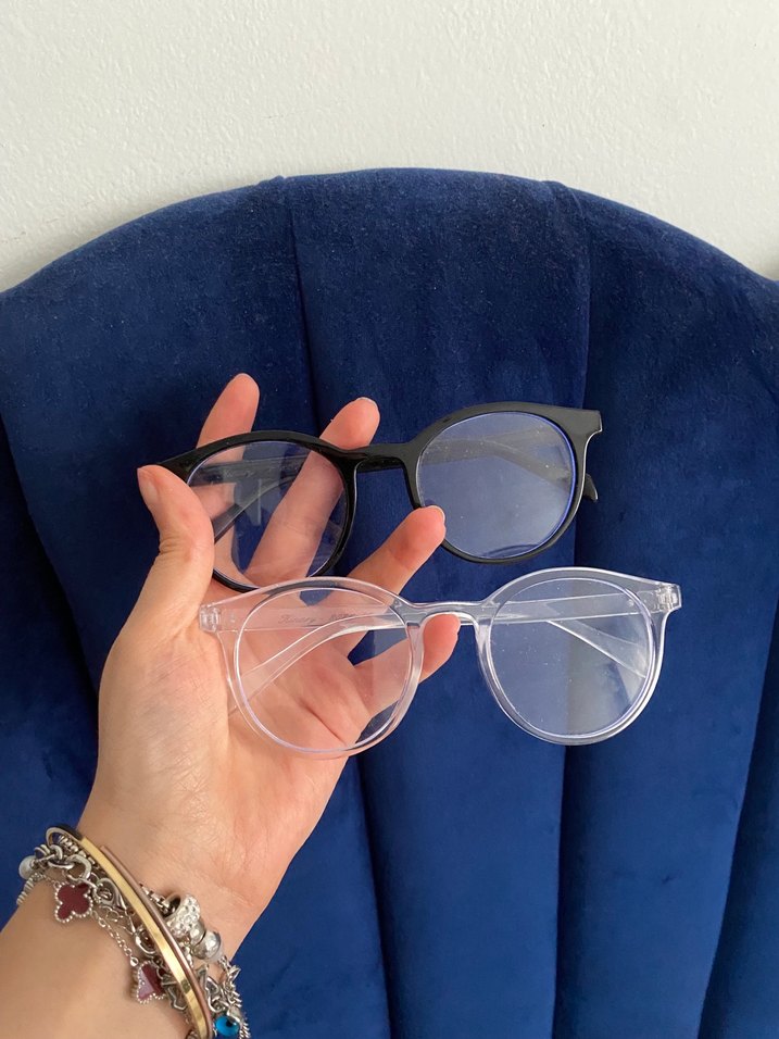 2li şeffaf camlı gözlükler - Görsel 3
