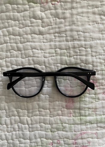 Şeffaf Camlı Siyah Gözlük - Görsel 5