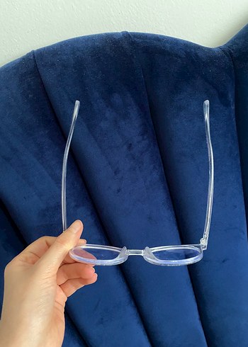 Beyaz şeffaf camlı gözlük - Görsel 3