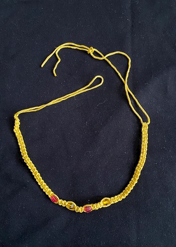 American vintage Altın Renkli Bohem Kolye - Görsel 3